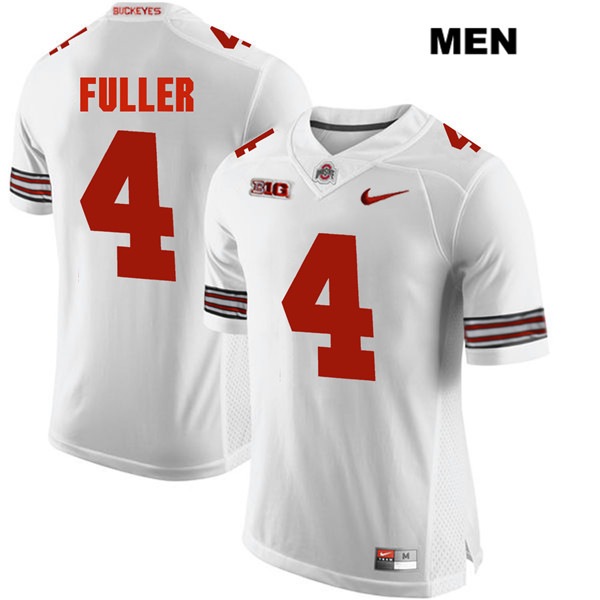 Ohio State Buckeyes Men's Jordan Fuller #4 White Authentic Nike College NCAA Stitched Football Jersey DM19O08TS